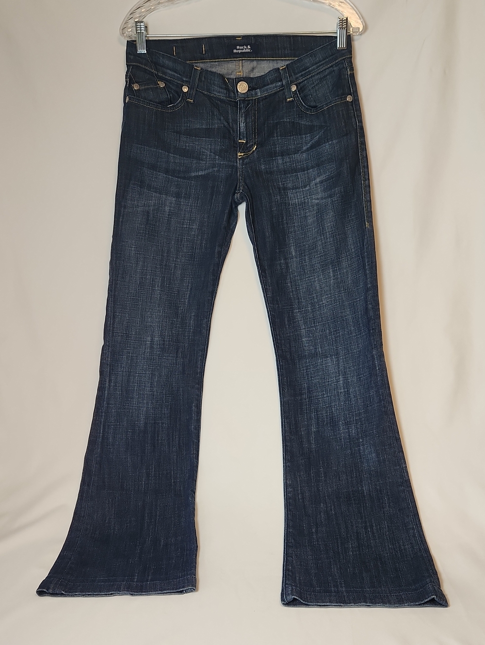 Rock & Republic Dark Blue Women's Low Rise Bootcut Jeans Size